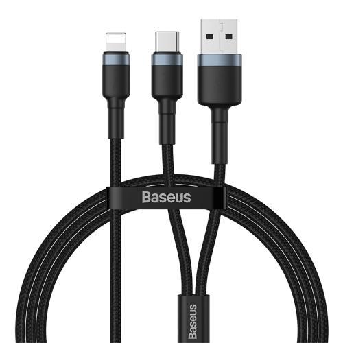 کابل شارژ Baseus cafule USB + Type-C 2 in 1 PD