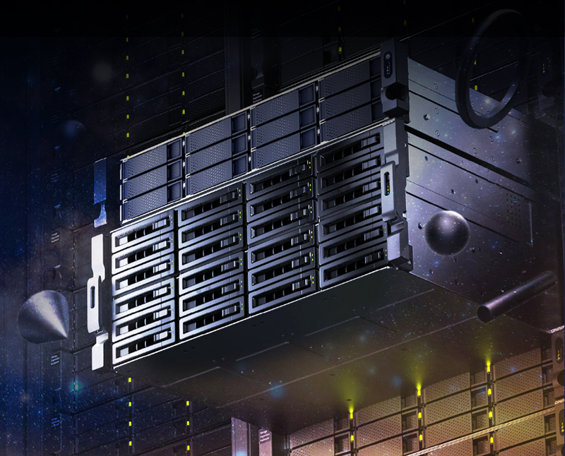 یک نمونه NAS کیونپ با قابلیت Mega NAS